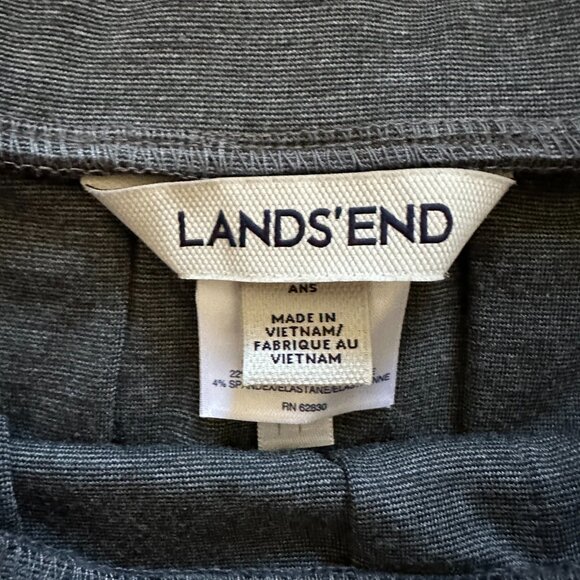 Lands’ End Girls' School Uniform Skirt - EUC, Grey, Size 14, Pull-On Style - Picture 4 of 7